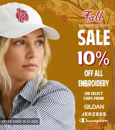 Fall Embroidery Sale!